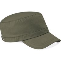 Katoenen leger/army pet/cap legergroen voor volwassenen