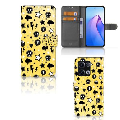 Telefoonhoesje met Naam OPPO Reno8 Pro Punk Geel Telefoonhoesje met Naam OPPO Reno8 Pro Punk Geel
