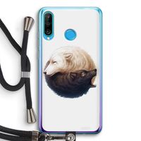 Yin Yang Wolves: Huawei P30 Lite Transparant Hoesje met koord