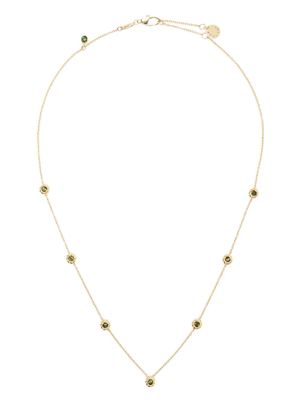 Brumani collier en or jaune 18ct serti de diamant et de tourmaline