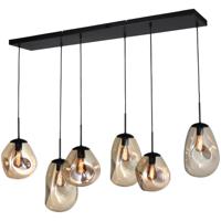 Masterlight HanglampLava 6x goud glas - 2761-05-130-25-60212