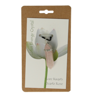 Steengoed Energiekristal roze kwarts 1 Stuks