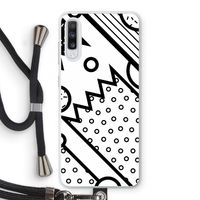 Pop Art #4: Samsung Galaxy A70 Transparant Hoesje met koord