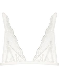 Kiki de Montparnasse soutien-gorge Juliette en tulle - Blanc