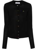 Vivienne Westwood cardigan à broderies Orb - Noir