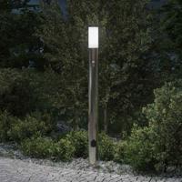 Bolderarmatuur met sensor en stopcontact 110 cm roestvrij staal IP44