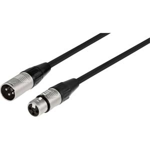 Monacor MECR-1500/SW XLR Kabel [1x XLR-stekker - 1x XLR-bus] 15 m Zwart