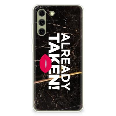 Samsung Galaxy S21FE | Siliconen hoesje | met naam Already Taken Black