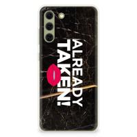 Samsung Galaxy S21FE | Siliconen hoesje | met naam Already Taken Black