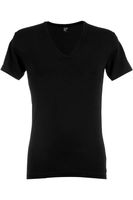 Alan Red NO-V Body Fit T-Shirt Dubbel pak zwart, Effen