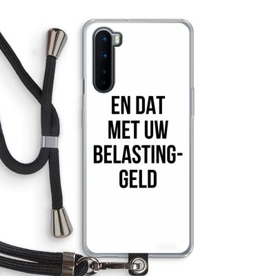 Belastinggeld: OnePlus Nord Transparant Hoesje met koord