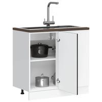 Keuken onderkast Kalmar bewerkt hout zwart Keuken onderkast Kalmar bewerkt hout zwart