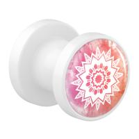 Tunnel met Mandala-design Acryl Tunnels & Plugs - thumbnail