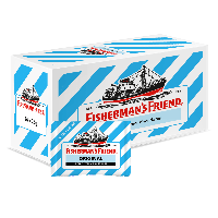 Fisherman's Friend extra strong suikervrij blauw (24x 25gr)