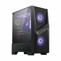 ATX Semi-toren doos MSI MAG FORGE 100M Zwart Transparant