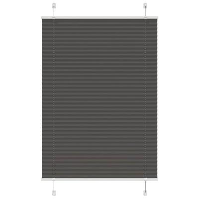 Pliss rolgordijn 85x150 cm stofbreedte 84,4 cm polyester zwart