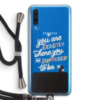 Right Place: Samsung Galaxy A50 Transparant Hoesje met koord