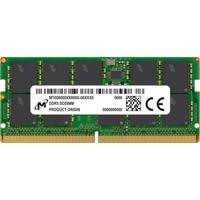 Crucial Micron - DDR5 - Modul - 16 GB - SO DIMM Werkgeheugen voor server DDR5 16 GB 1 x 16 GB ECC 5600 MHz 262-pins SO-DIMM CL46 MTC10C1084S1TC56BR