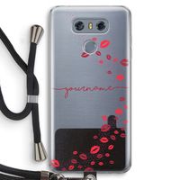 Kusjes: LG G6 Transparant Hoesje met koord