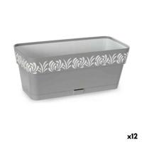 Plantenbak Stefanplast 88701 Gaia Grijs Plastic 13,3 x 12,3 x 29,3 cm (12 Stuks)