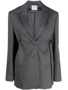 Courrèges blazer à taille ceinturée - Gris