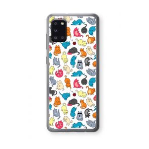 Kleurrijke katten: Samsung Galaxy A31 Transparant Hoesje