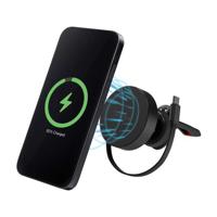 Mobilize MagSafe Compatible Car Holder/Charger 7.5W/10W/15W with Retractable USB-C Cable Black