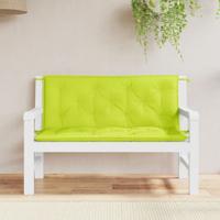 VidaXL Tuinbankkussens 2 st 120x50x7 cm oxford stof heldergroen VidaXL Tuinbankkussens 2 st 120x50x7 cm oxford stof heldergroen