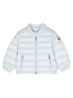 Moncler Enfant veste bomber à logo appliqué - Bleu