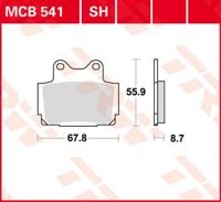 TRW Remblokken, en remschoenen voor de moto, MCB541 Allround organisch