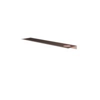 Hotbath &MORE Planchet - 60cm - inclusief bevestigings rails - 1 uitsparing - voor zeepdispenser of beker - Geborsteld koper PVD SH060HBCP