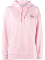 GANNI hoodie à logo brodé - Rose