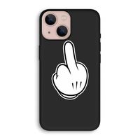 Middle finger black: iPhone 13 mini Biologisch afbreekbaar hoesje