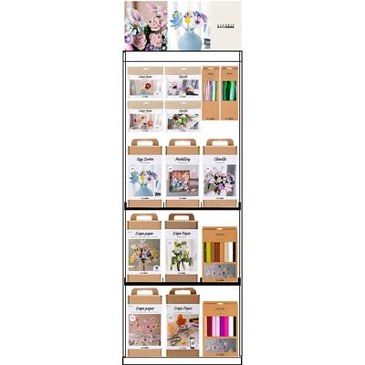 Creativ Company Vloerdisplay, ongemonteerd, categorie, bloemenmix, volwassene, h: 1580 mm, l: 600 mm, b: 400 mm, 99 eenh./ 1 stuk