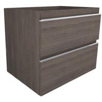 Xellanz Tigris Onderkast 60x46cm - Moderne Houtnerf Grijs Badkameroplossing