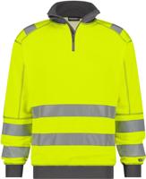 DASSY hoge zichtbaarheidssweater denver geel/grijs l