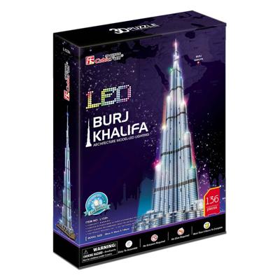 Cubic Fun 3d puzzel burj khalifa met led verlichting