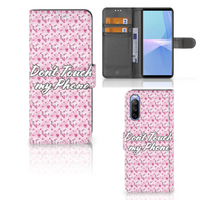 Sony Xperia 10 III Portemonnee Hoesje Flowers Pink DTMP