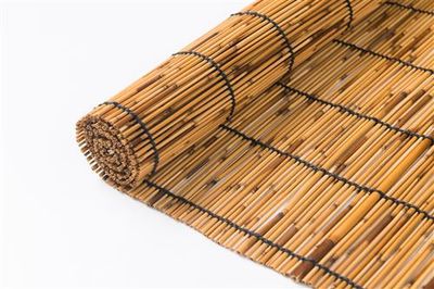 Rolgordijn donker riet 80 x 140 cm