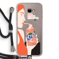 Peach please!: Samsung Galaxy J4 Plus Transparant Hoesje met koord