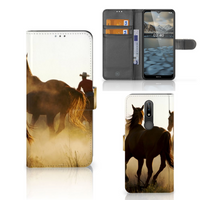 Nokia 2.4 Telefoonhoesje met Pasjes Design Cowboy - thumbnail