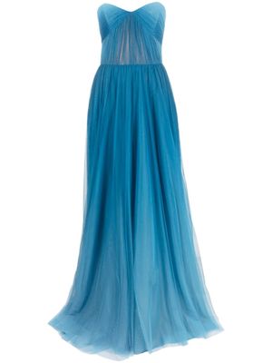 Ana Radu robe longue à effet dégradé - Bleu