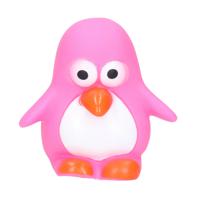 Rubber badeendje/pinguin - Classic roze - badkamer fun artikelen - size 6 cm - kunststof   -