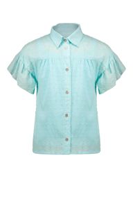 NoNo Meisjes - blouse met top Taddy - Lovely Blauw