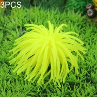 3 STKS aquarium artikelen decoratie TPR simulatie zee-egels bal koraal grootte: S diameter: 7cm (geel) 3 STKS aquarium artikelen decoratie TPR simulatie zee-egels bal koraal grootte: S diameter: 7cm (geel)