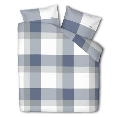 Dekbedovertrek McGregor Katoen Flanel Blue Check Ruiten 240x240 Cm Verwarmend McGregor - Dekbed-Discounter.nl