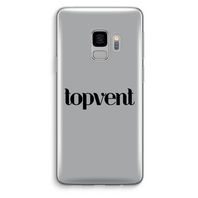 Topvent Grijs Zwart: Samsung Galaxy S9 Transparant Hoesje