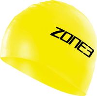 Zone3 Silicone swim cap geel