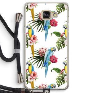 Kleurrijke papegaaien: Samsung Galaxy A5 (2016) Transparant Hoesje met koord