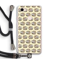 Slapende poes: Pixel 3 XL Transparant Hoesje met koord Slapende poes: Pixel 3 XL Transparant Hoesje met koord